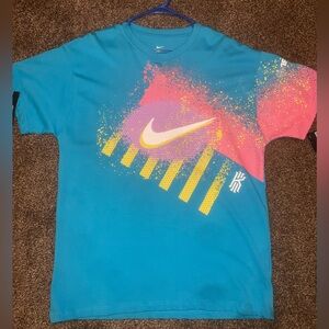 Nike Blue and Pink Short Sleeve Tee
